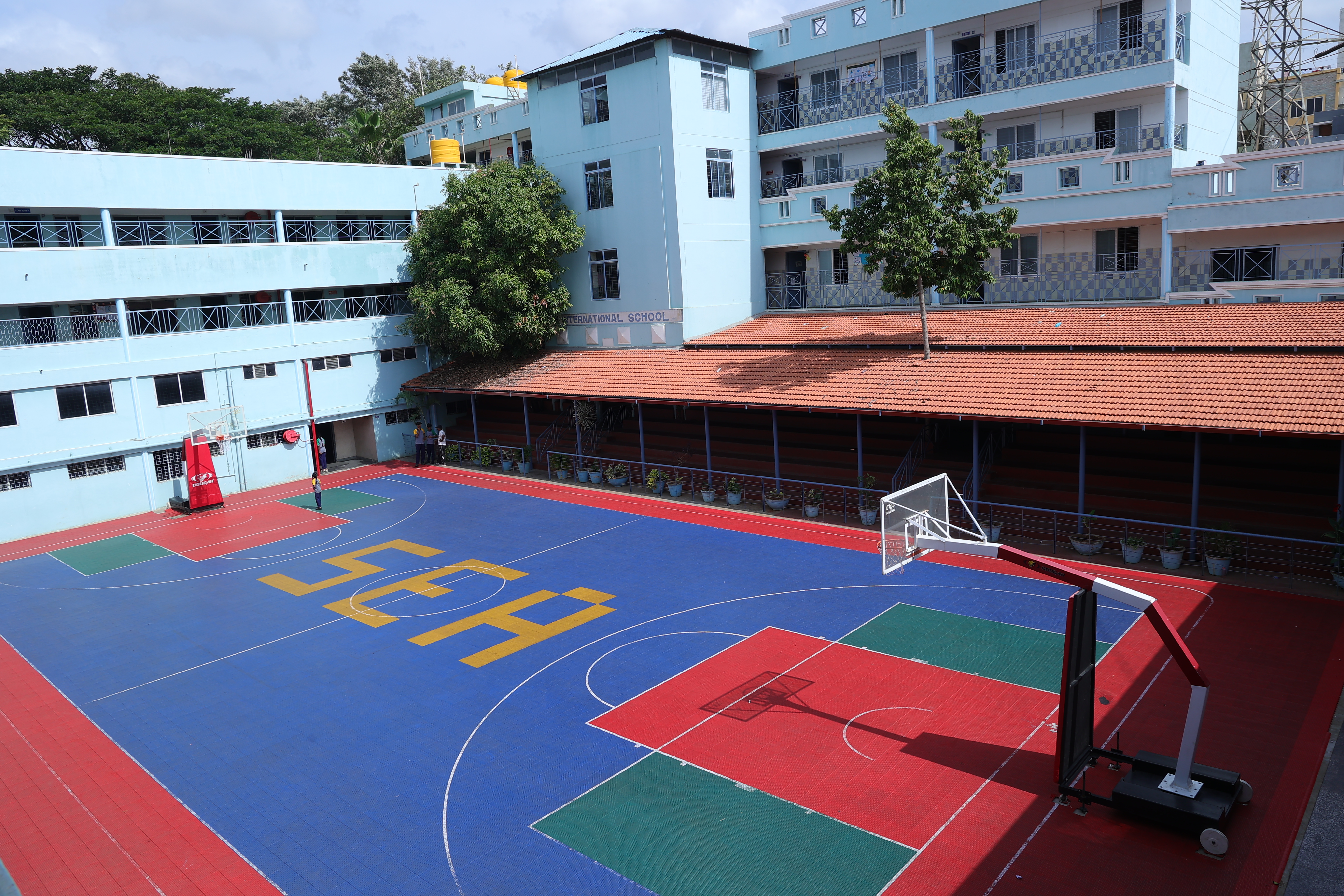 Modern school corridors