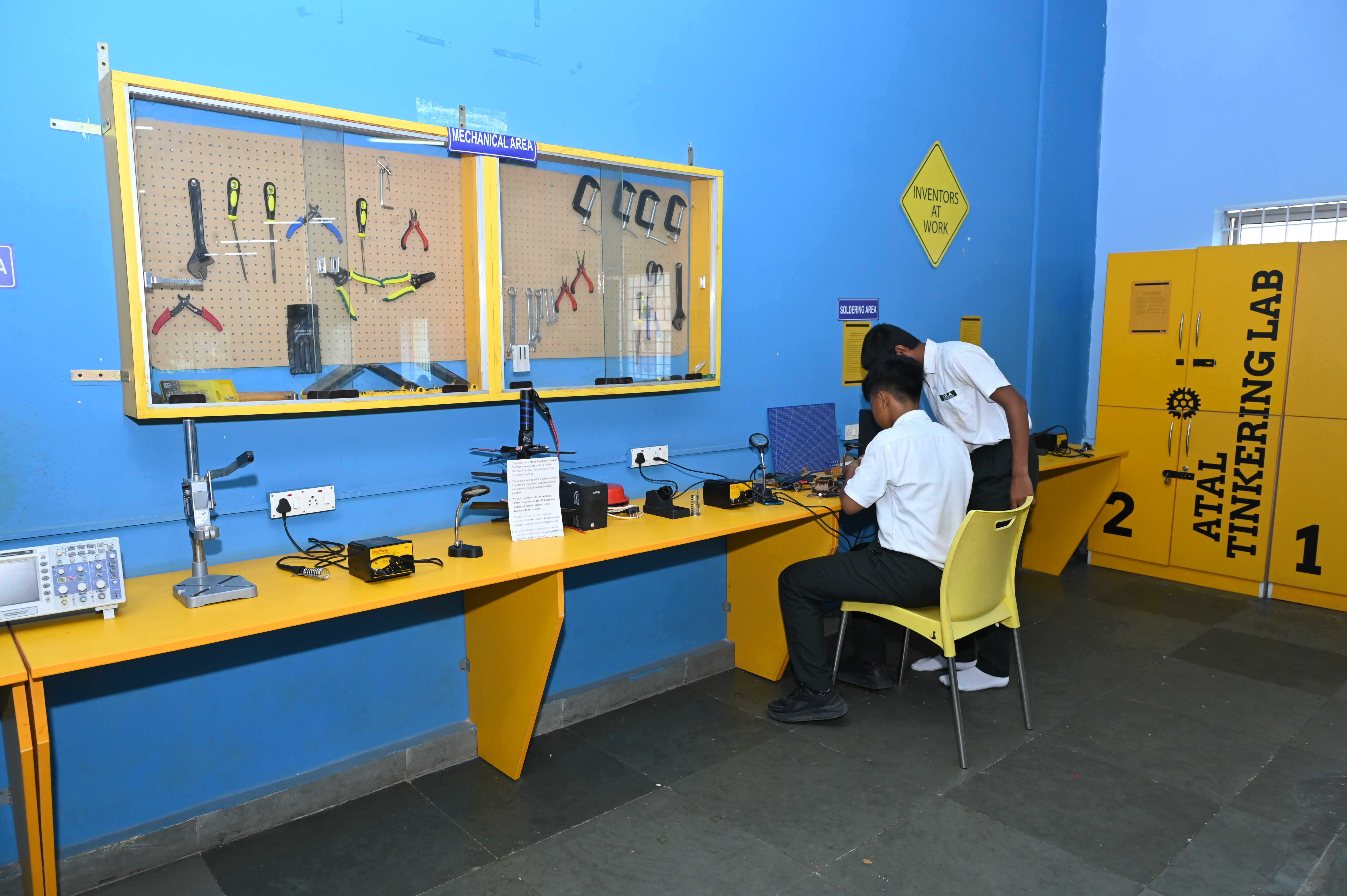 Advanced science equipment in action