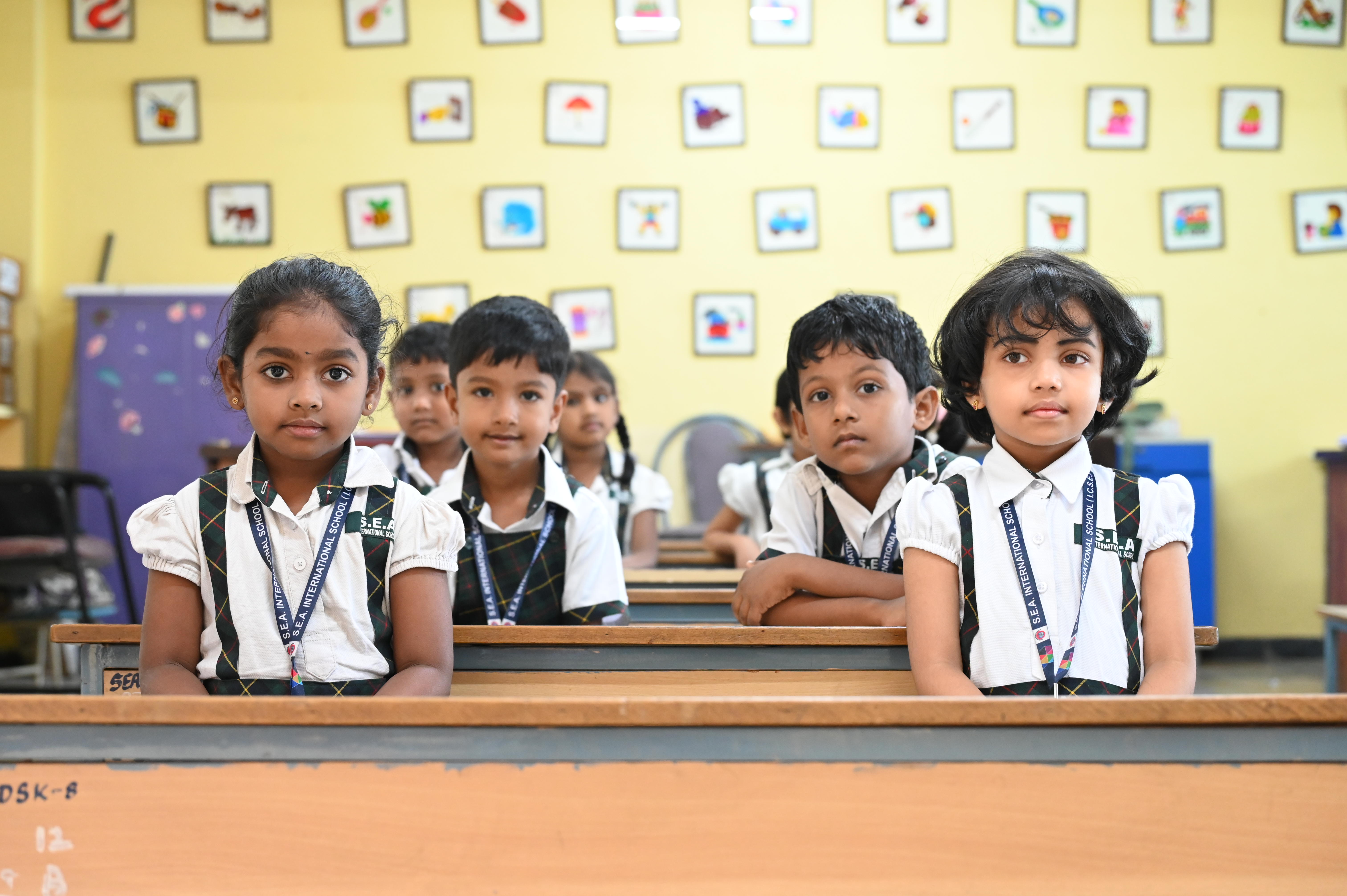Pre-primary children playing